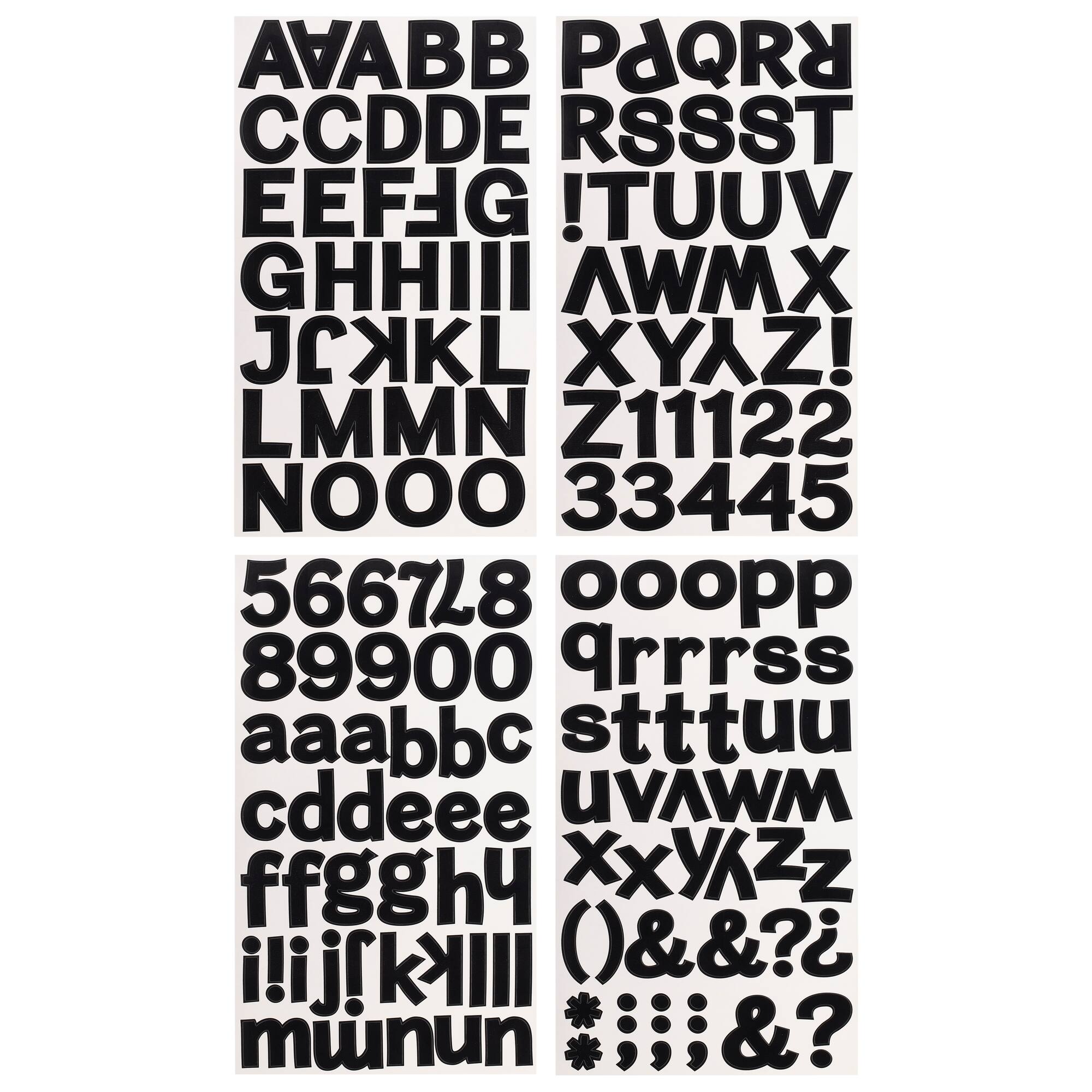 12 Packs: 160 ct. (1,920 total) Block Alphabet Stickers by Recollections